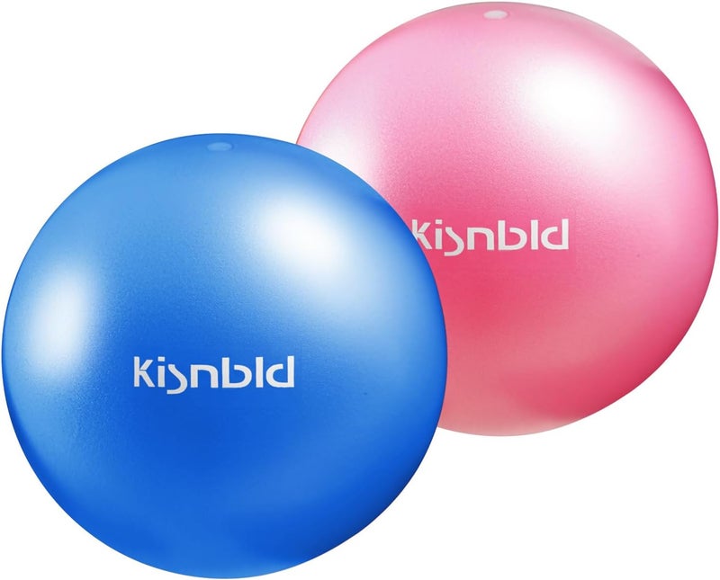kisnbld Small Exercise Ball, 9 Inch Mini Pilates Ball, Anti Burst and Slip Resistant Mini Yoga Ball for Stability, Fitness, Physical Therapy, Stretching & Core Strength Workout at Home Gym & Office - Image 1